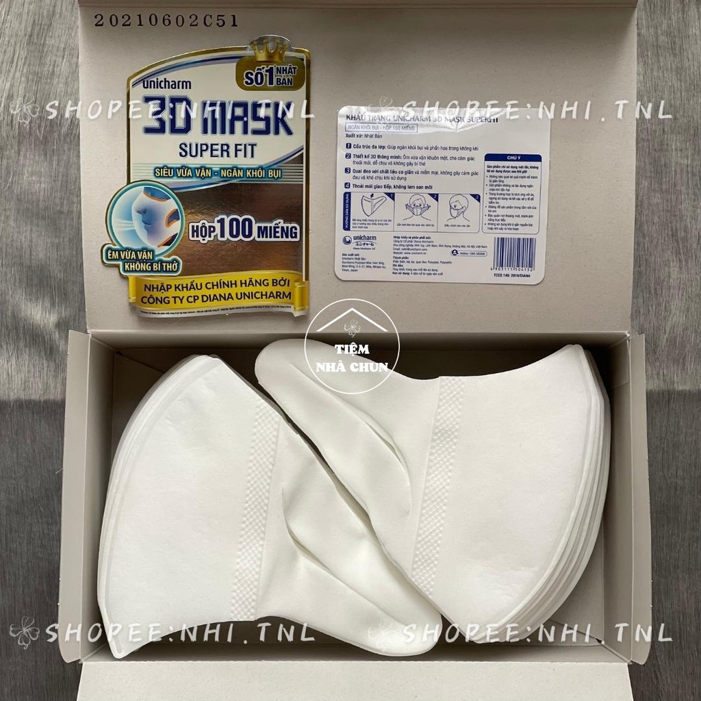 🔥[CHÍNH HÃNG] TÁCH LẺ 1 CÁI Khẩu trang Unicharm 3D Mask Super Fit Nhật Bản (Ngăn khói, ngăn bụi mịn PM10)🔥