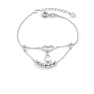 Lắc tay bạc Lip And Lock