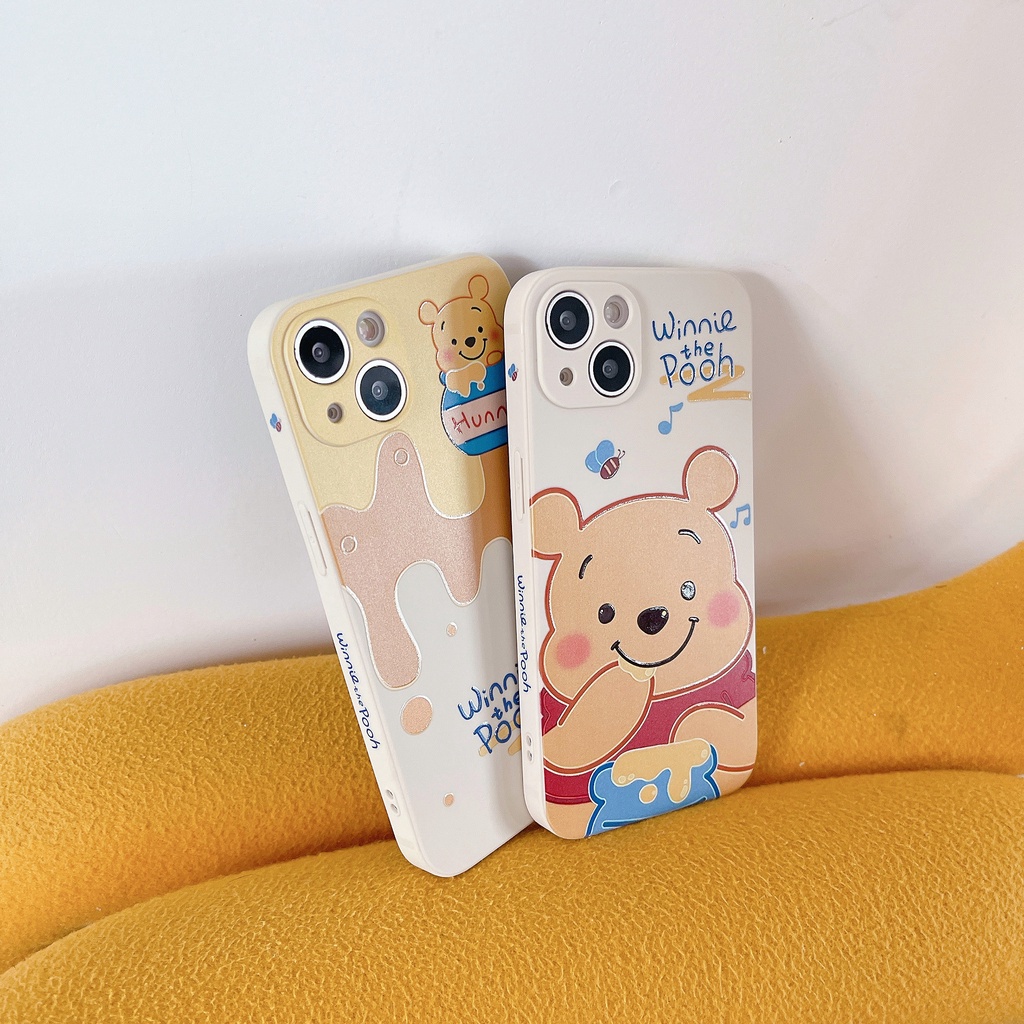 Ốp Điện Thoại In Hình Gấu Pooh Dễ Thương Cho iPhone13Pro iP12Pro XS iPhone11 13mini 13Promax 11 12 13 7p