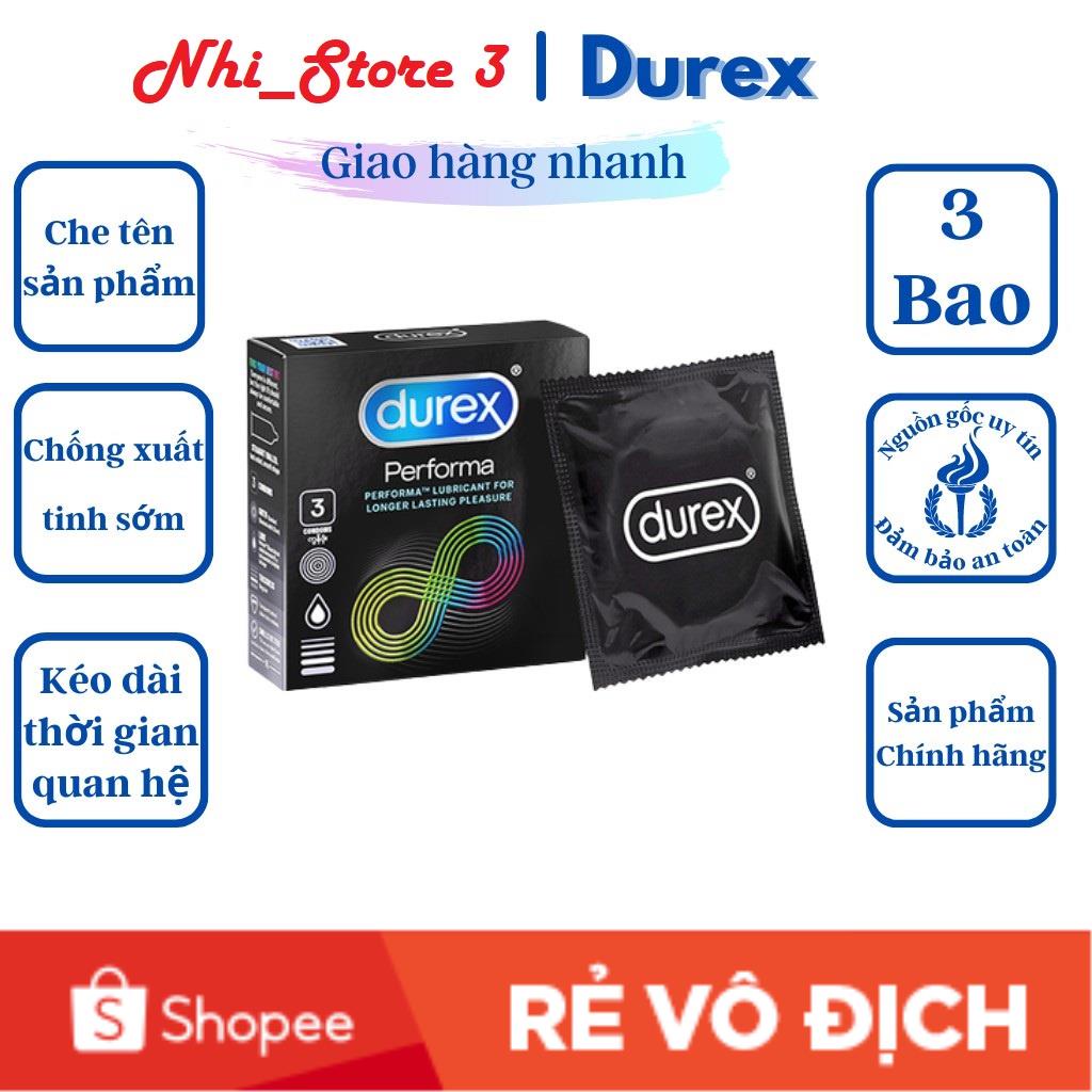 Bao Cao Su Performa Durex , Gây Tê nhẹ Kéo Dài Thời Gian . Hàng Chính Hãng _Nhi_Store3