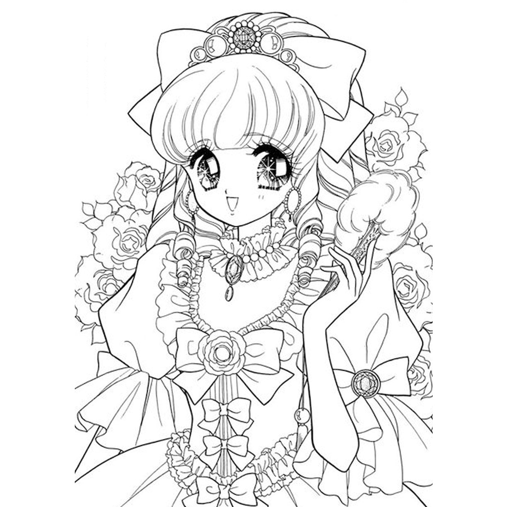 Bộ Tranh tô màu, màu nước CHIBI cho bé tập sáng tạo