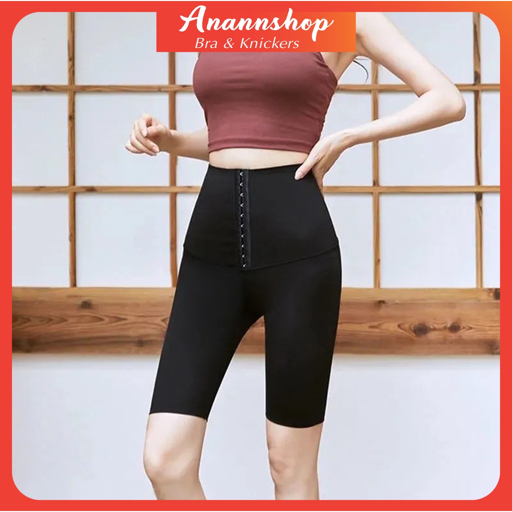 Quần Tập Lửng Nữ Thể Thao Nâng Mông Cạp Cao Gen Nịt Bụng, Quâng Tregging Legging Ngố Co Dãn Q114