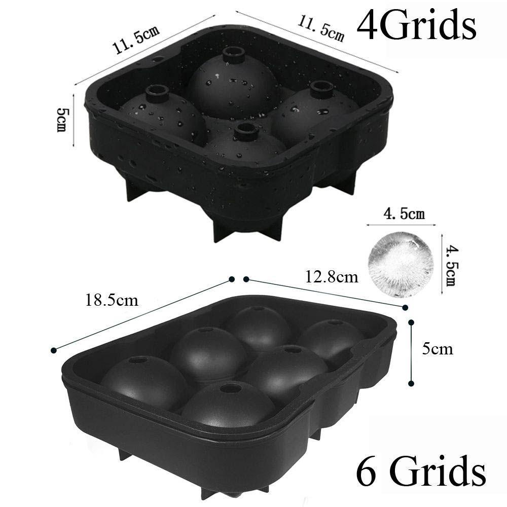 Khuôn Silicone Làm Đá Viên 4 / 6 Ngăn Tiện Dụng