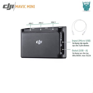 Hub sạc 3 pin cho Mavic Mini 1 (nguyên seal hộp chính hãng) - Tặng Adapter USB-C Otg