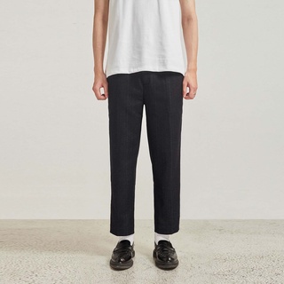 Quần âu nam chun cạp eo Highway (Menswear) Ash - kẻ chìm