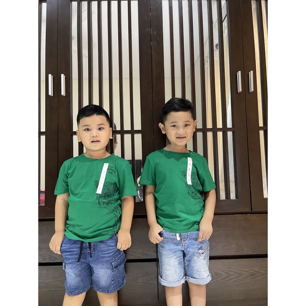 Áo thun phông bé trai ZARA xuất dư cộc tay Dragon Kids