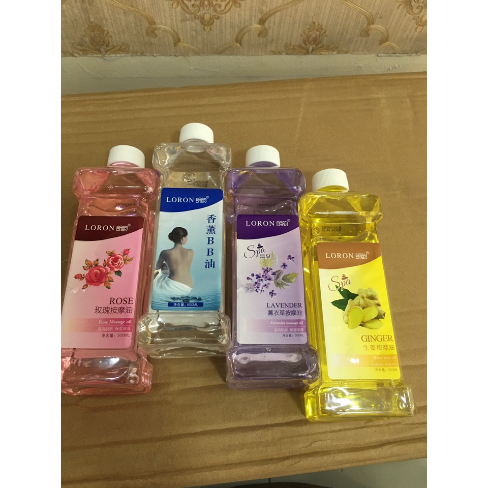 Dầu Massage 500ml Hoa Hồng ( siêu trơn)