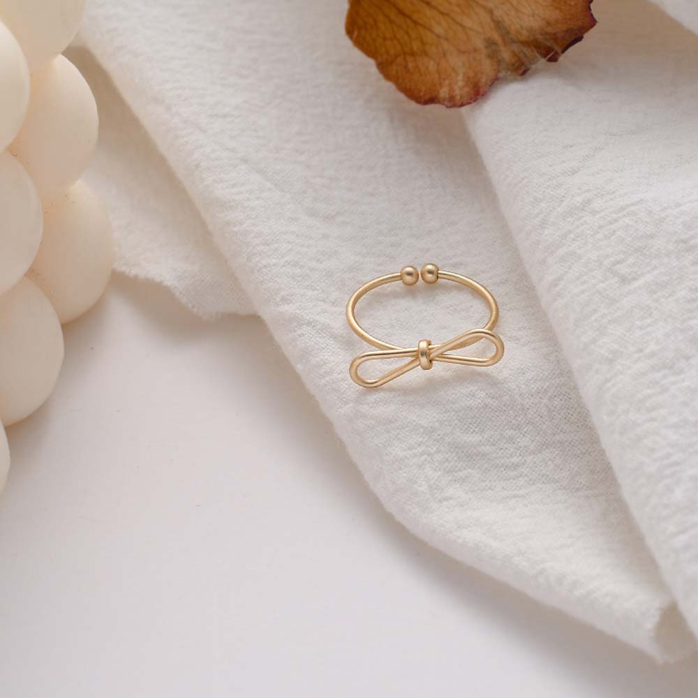 Nhẫn Hợp Kim Hình Nơ Xinh Xắn Dành Cho Nữ