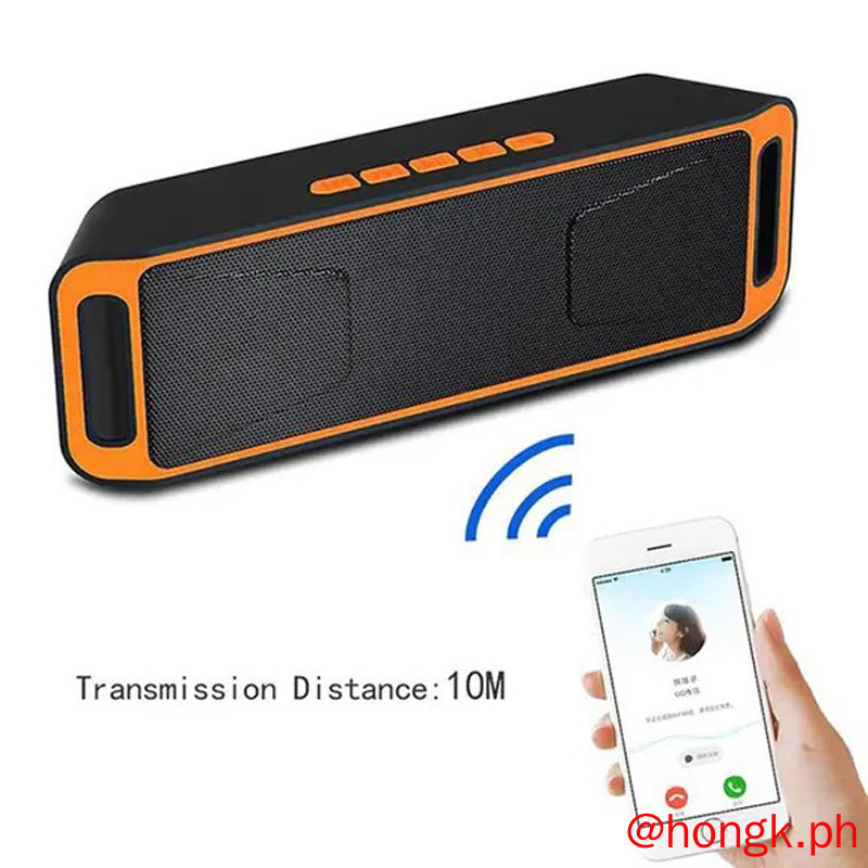 Loa Bluetooth Sc208 Có Khe Cắm Thẻ Nhớ Aux + Fm Radio + Flashdisk