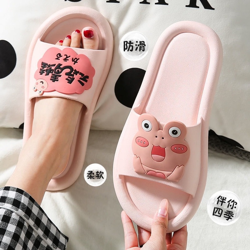 Dép Đi Trong Nhà Chống Trượt Họa Tiết Hoạt Hình Dễ Thương Cho Nữ