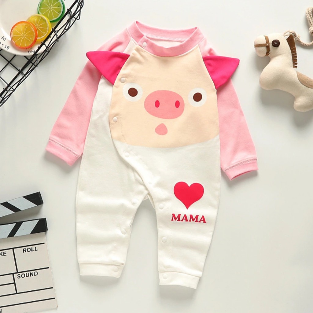 Body dài liền thân, bodysuit dài tay cotton cho bé trai và bé gái sơ sinh từ 3-13kg, hàng đẹp xuất Hàn-BD38