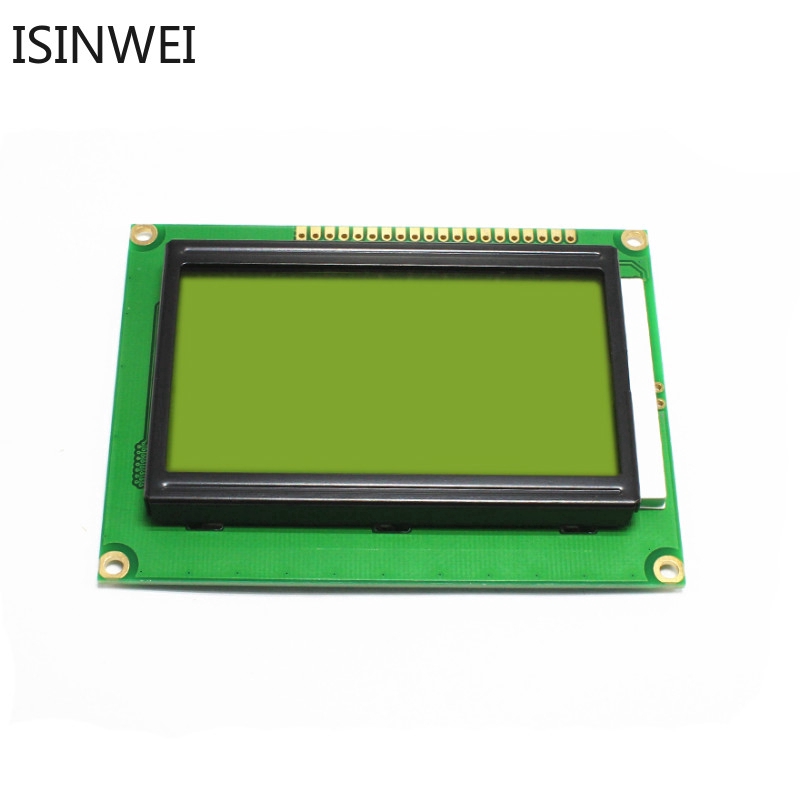 Màn hình LCD 12864 5V xanh vàng kèm đèn nền ST7920 | BigBuy360 - bigbuy360.vn