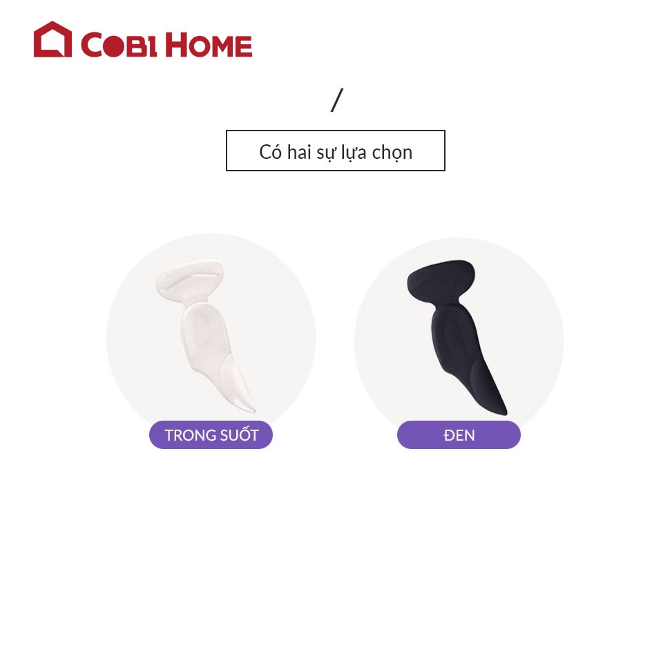 Lót giày chống rộng, chống rớt gót cao cấp, bảo vệ chân khi mang giày - FUNSHOP - Cobi Home