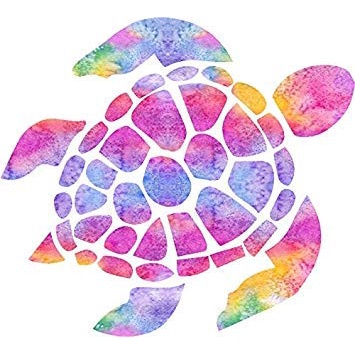 Sticker/ Hình dán Rùa Biển dùng trang trí sổ tay, điện thoại, laptop...