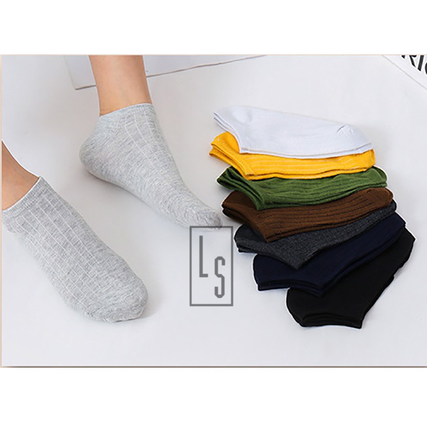 Vớ Trơn Gân Ngắn Cổ 8 Màu - Tất Trơn Gân Ngắn Cổ Mỏng