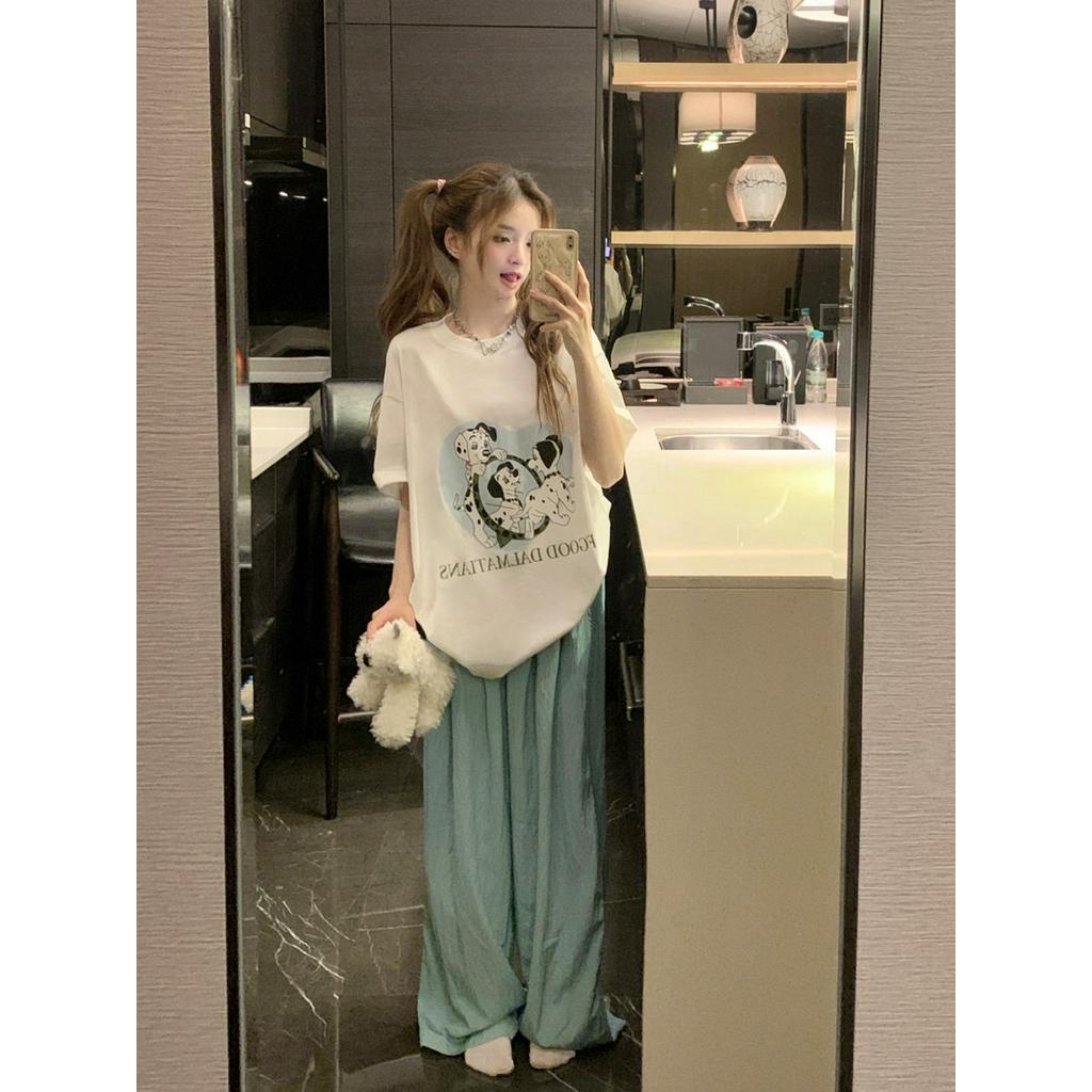 Bộ ÁO Thun + QuầN LụA ChốNg NắNg 63580 Dễ Thương Cho Thú