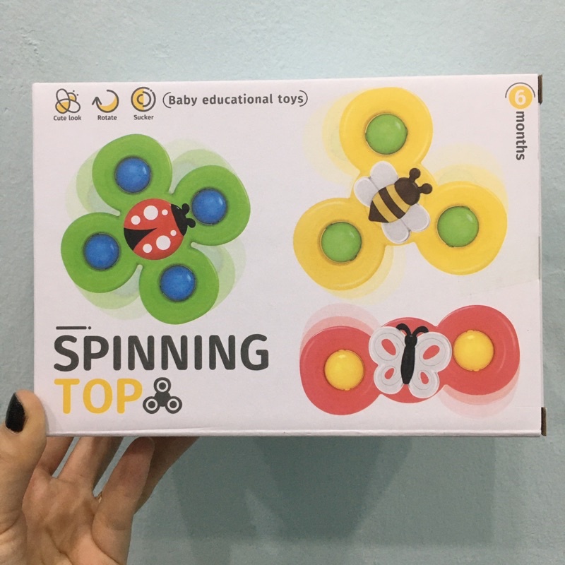 Bộ 3 đồ chơi con quay spinner hoạt hình cho bé