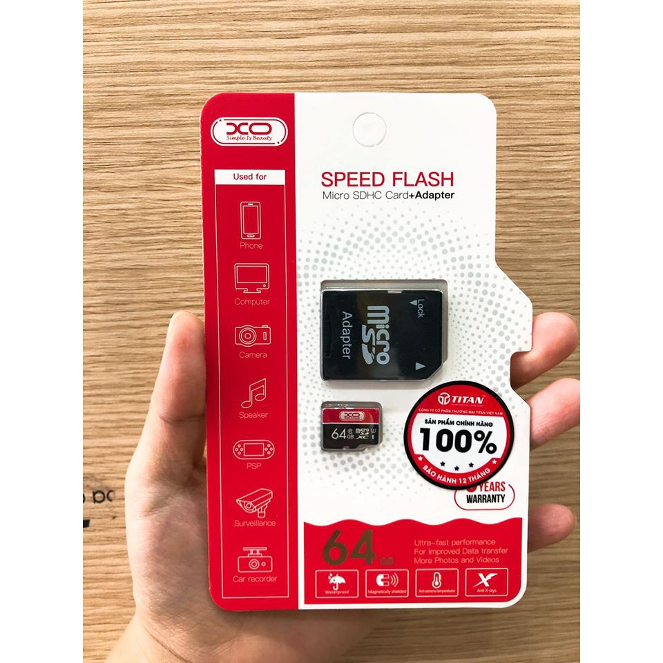 Thẻ nhớ Class 10 Chính hãng XO 32GB / 64GB / 128GB