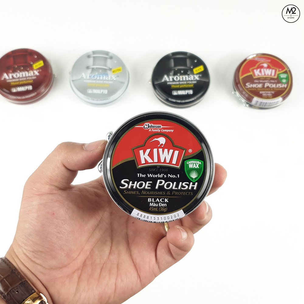 Xi đánh giày Ximo, Kiwi, Aromax đen, không màu, nâu đủ màu Singapore, Thái Lan, Hàn Quốc Chính Hãng