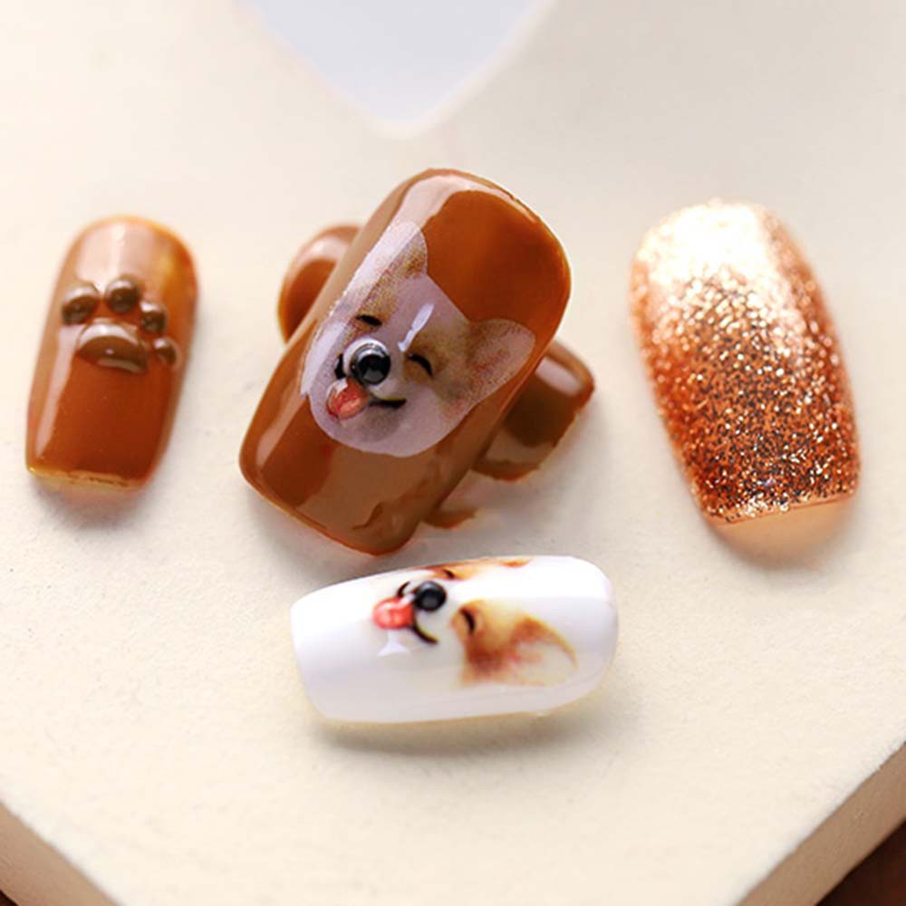 [Hàng mới về] Miếng dán trang trí móng 3d siêu mỏng hình hoạt hình chống thấm nước