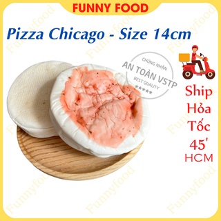 Pizza chicago đủ vị – size 16cm – pizza phô mai mozzarella gấp 3 lần – funnyfood