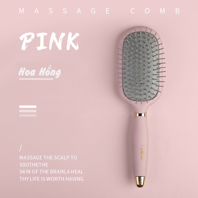 Lược Chải Tóc Gỡ Rối, Massage Da Đầu BZ YueGe Cao Cấp - Hit 2022