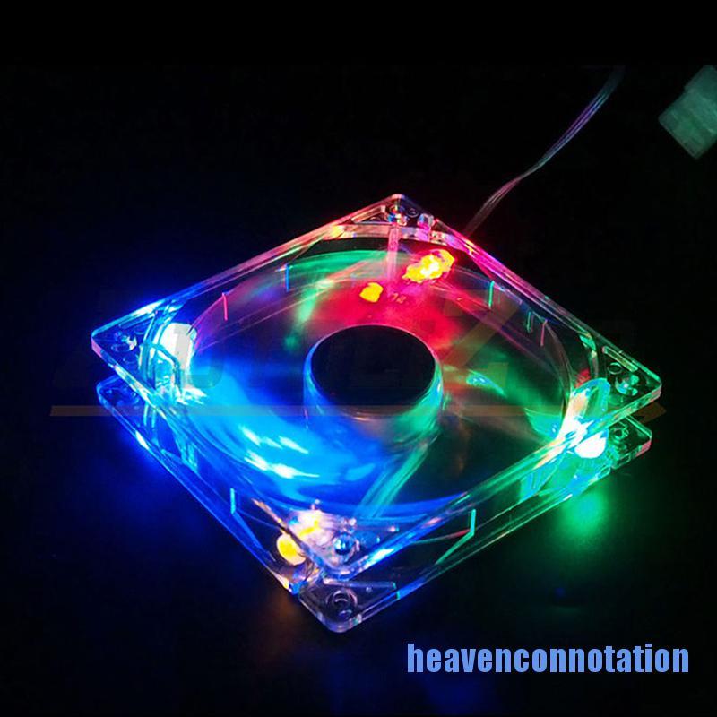 Quạt Tản Nhiệt Mới 1.brand Quad 4-led 80mm Pc Có Đèn Neon 0513