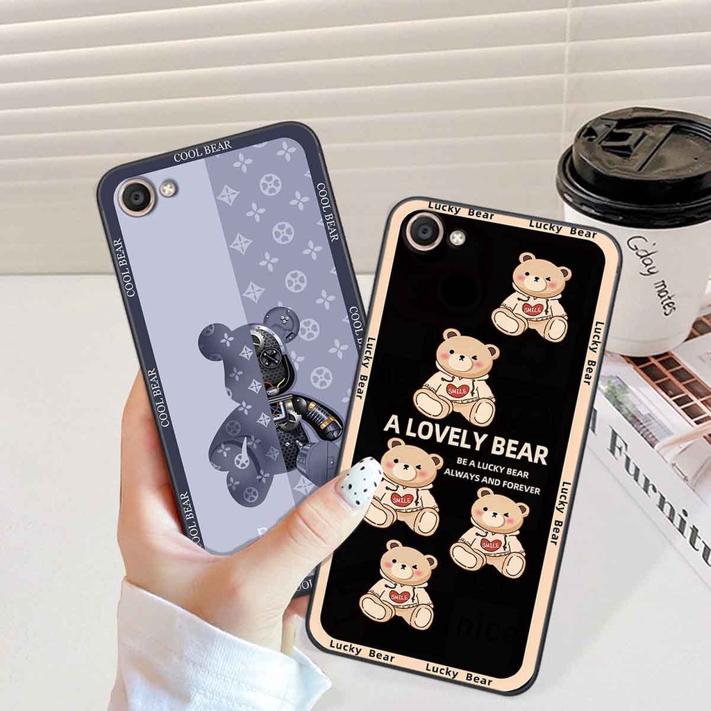 Ốp Vivo V5 / V5 Plus / Y67 bear brick, gấu đáng yêu, dễ thương