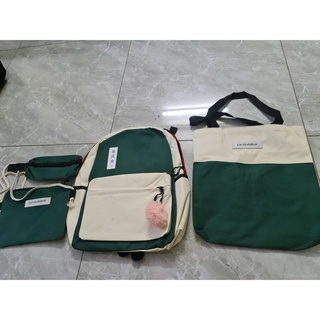 Balo nữ ulzzang set combo 4 món đi học laptop sinh viên balo ulzzang học sinh giá rẻ