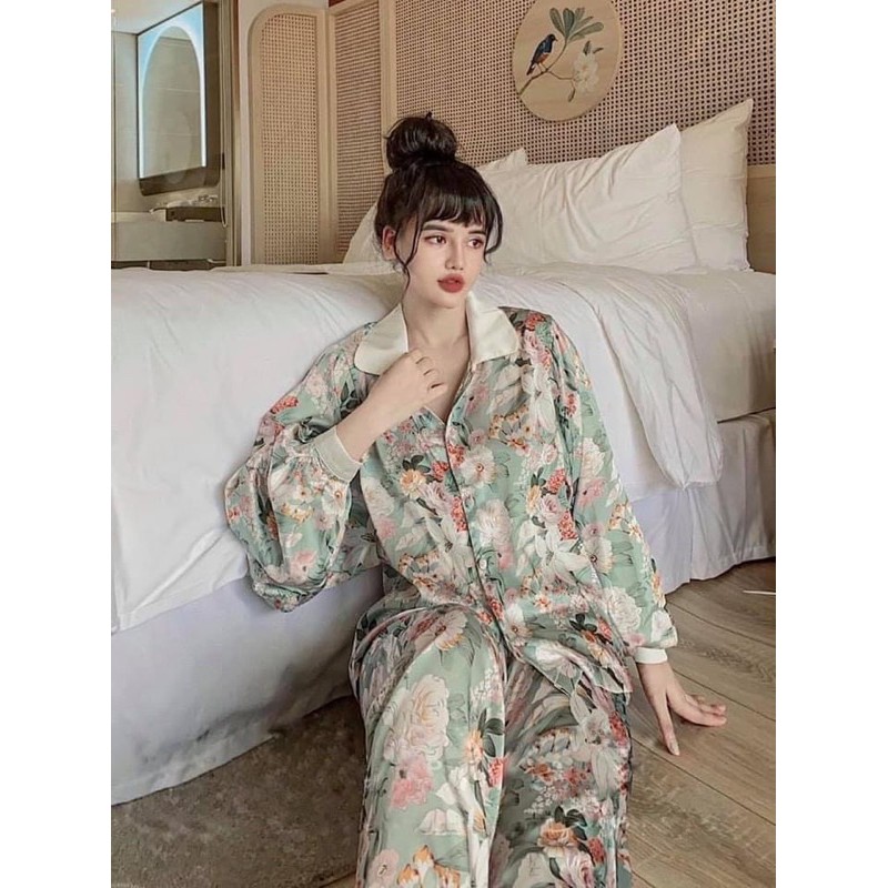 PIJAMA HOẠ TIẾT TAY PHỒNG CAO CẤP | BigBuy360 - bigbuy360.vn