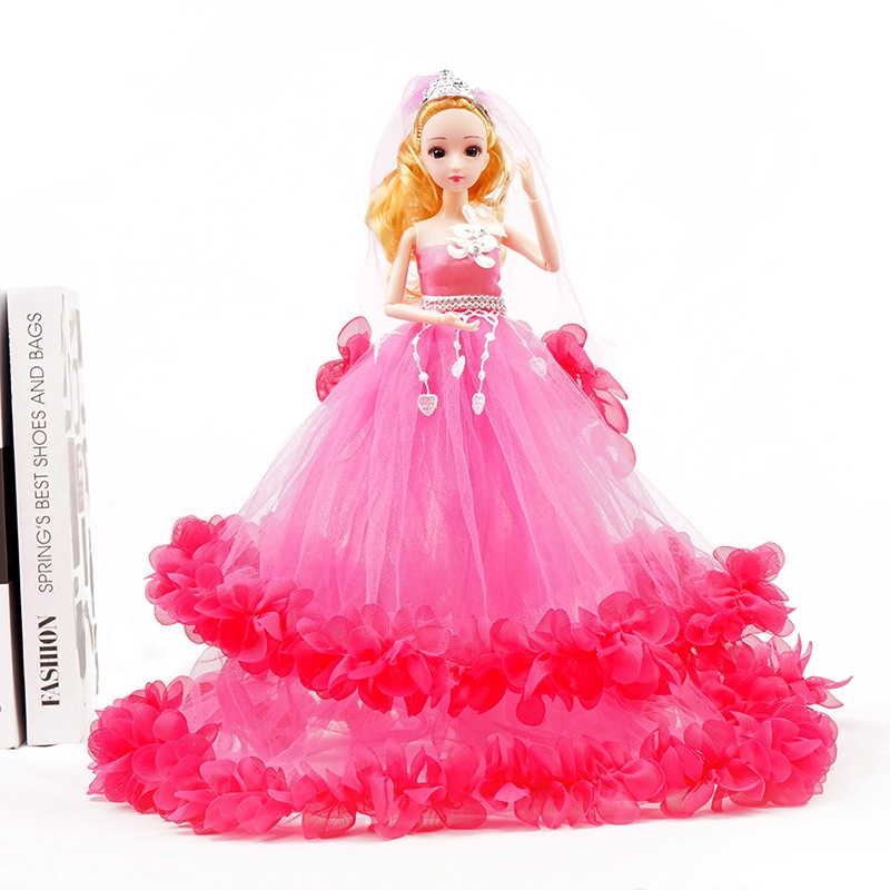 Bộ Đồ Chơi Búp Bê Công Chúa Barbie 40cm Xinh Xắn Cho Bé Gái