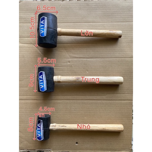 Búa cao su loại 1 cao cấp Vita nhỏ, trung, lớn