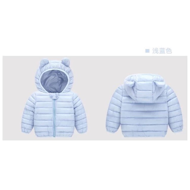 Áo phao tai gấu cho bé 1-5 tuổi