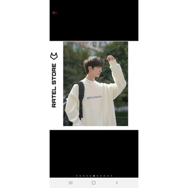 Áo Nỉ Áo Sweater Nỉ Bông Cổ Lọ Quella Strada Ulzzang Unisex Form Rộng