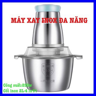 Máy Xay Thịt Đa Năng, Xay Rau Củ, Xay Hoa Quả Cối Inox 304 (2L) [BẢO HÀNH 12 THÁNG]