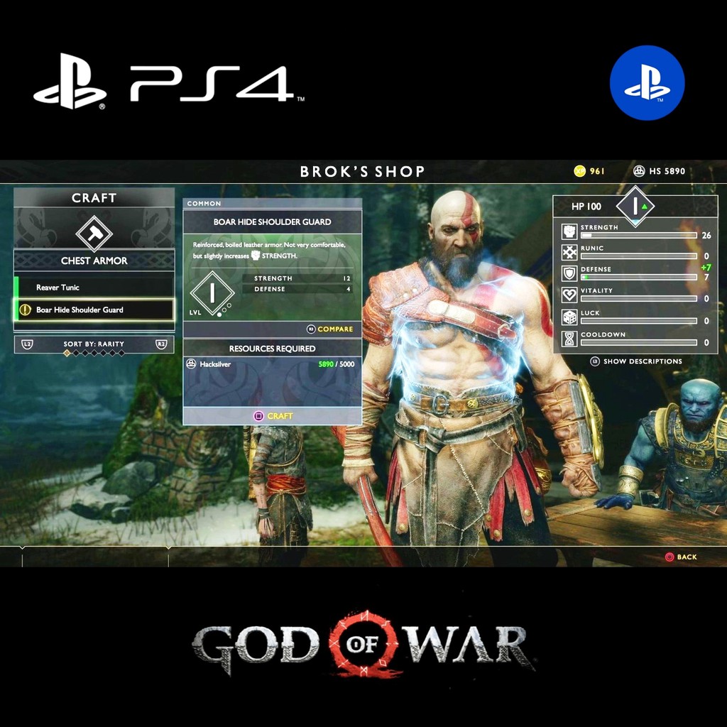 Đĩa Cd Dvd Game God Of War 4 Ps4 Ps 4
