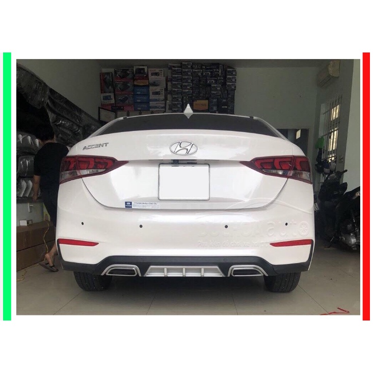 Lippo, líp chia pô ô tô Accent 2018-2020 mẫu vuông chuẩn form xe thể thao