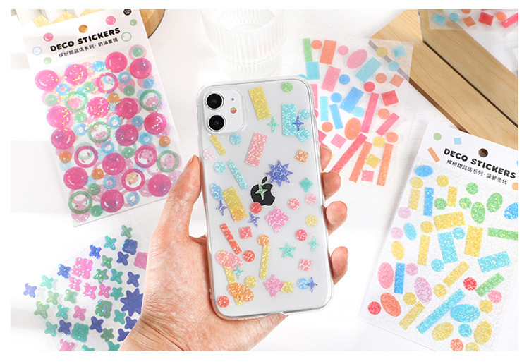 2 Sticker Dán Trang Trí Sổ Lưu Niệm Hình Cây Hoa