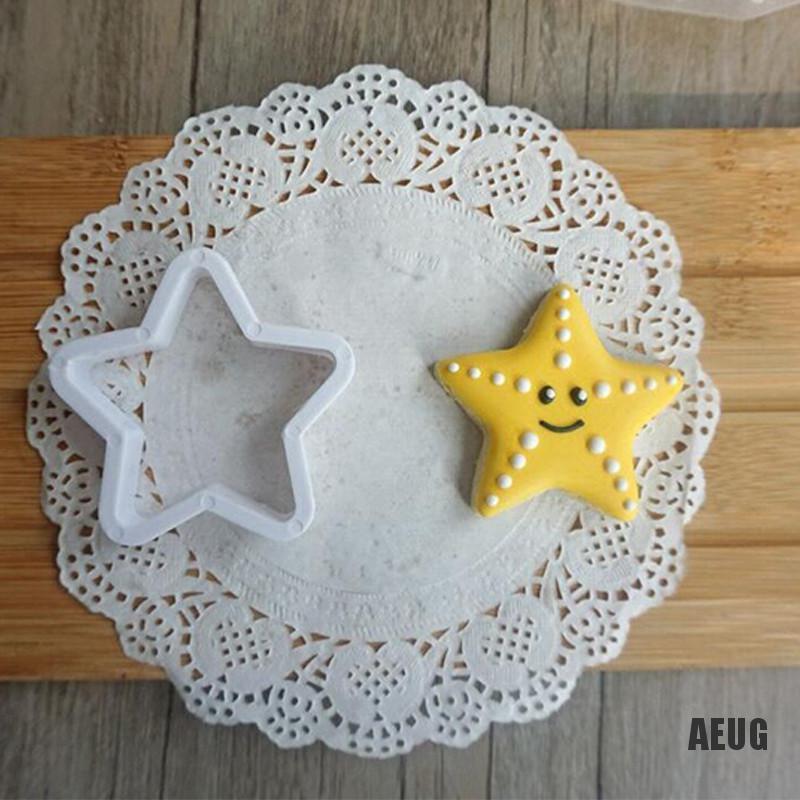 Set 8 khuôn tạo hình sinh vật biển dễ thương để làm bánh tiện dụng