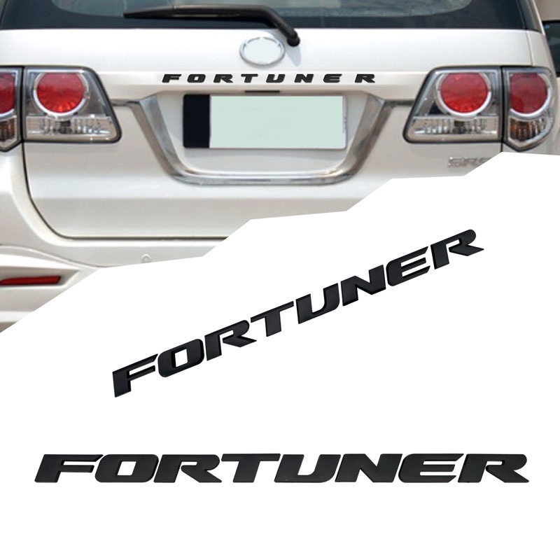 Miếng Dán Chữ LOGO 3D Mạ CHROME Trang Trí Xe Hơi Toyota Fortuner