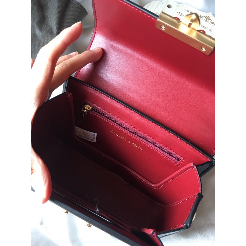 Túi xách đinh sườn đan - clip shop tự quay