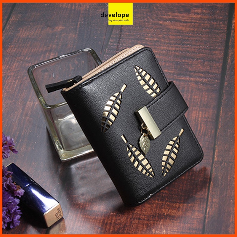 Ví nữ mini, ví mini card Holder da safiano - thời trang DEVELOPE - sản phẩm chính hãng