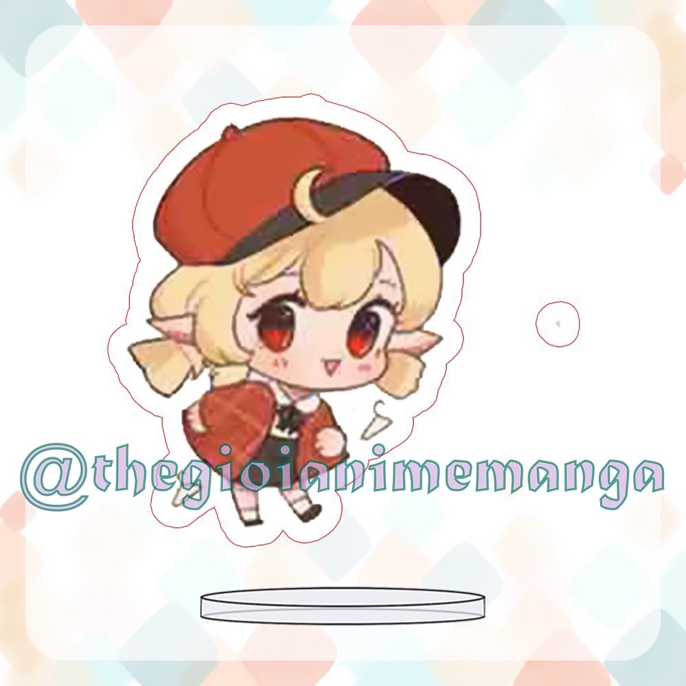 ( MINI 3cm ) Mô hình Standee GENSHIN IMPACT anime chibi mica trưng bày nhiều mẫu