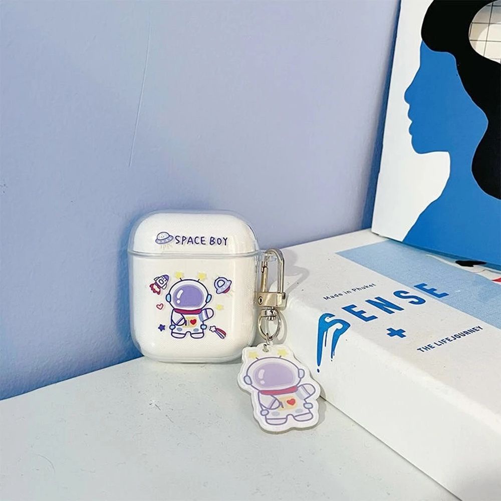 Vỏ bảo vệ hộp sạc tai nghe Airpods1/2 bằng tpu mềm trong suốt
