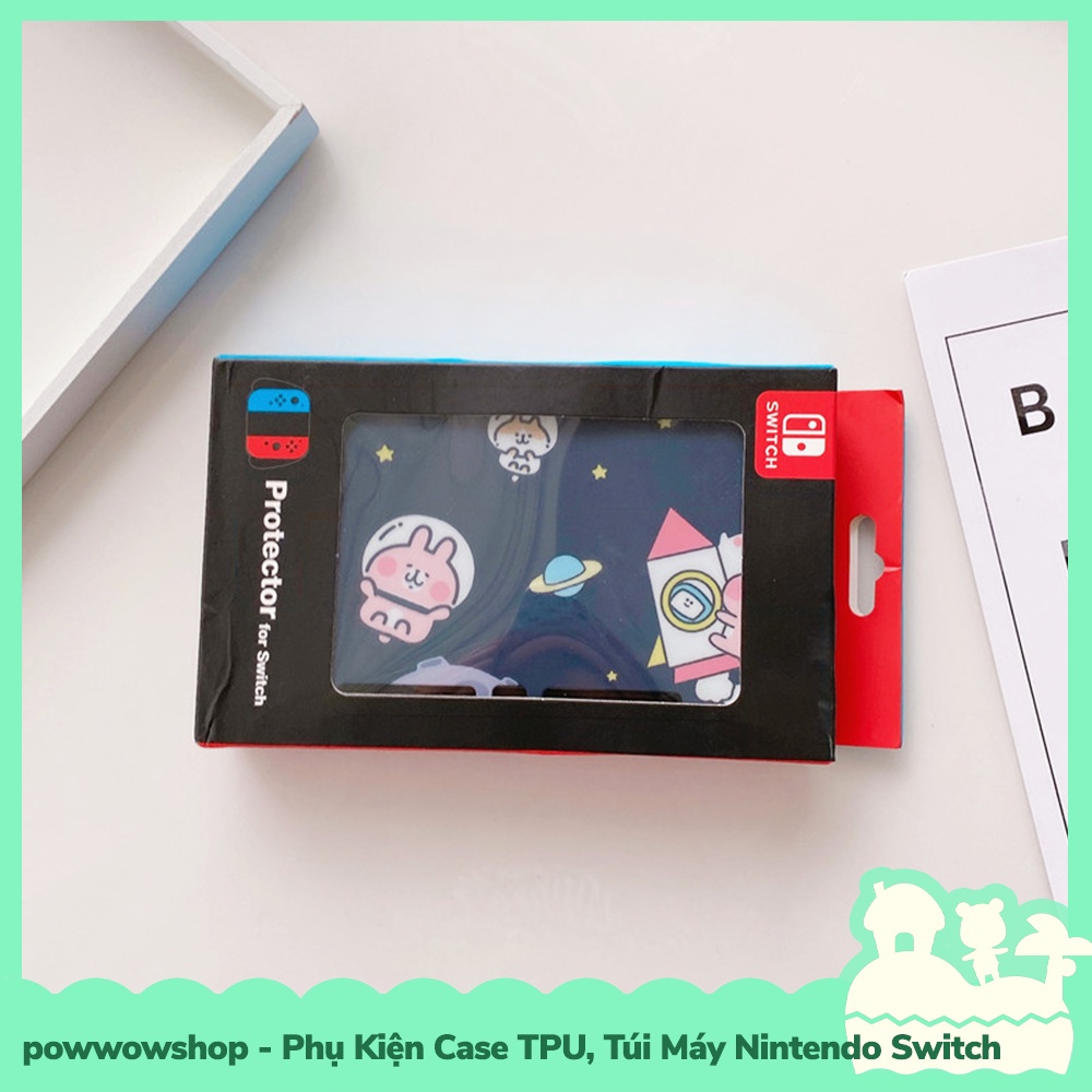 [Sẵn VN - Hỏa Tốc] Set Phụ Kiện Case Ốp ABS Gắn Dock, Túi Đựng Máy Cho Máy Game Cầm Tay Nintendo Switch Rabbit Moon