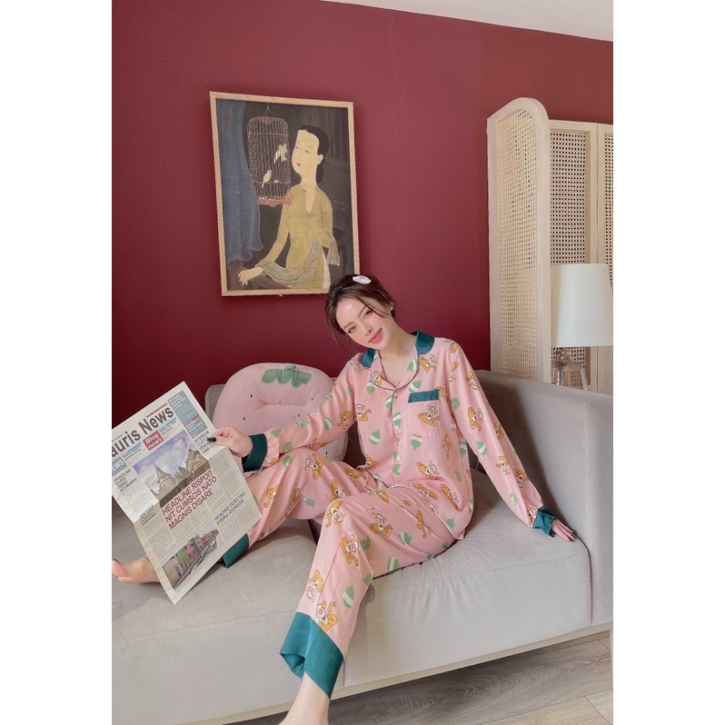 Bộ Pizama Tay Dài Quần Dài