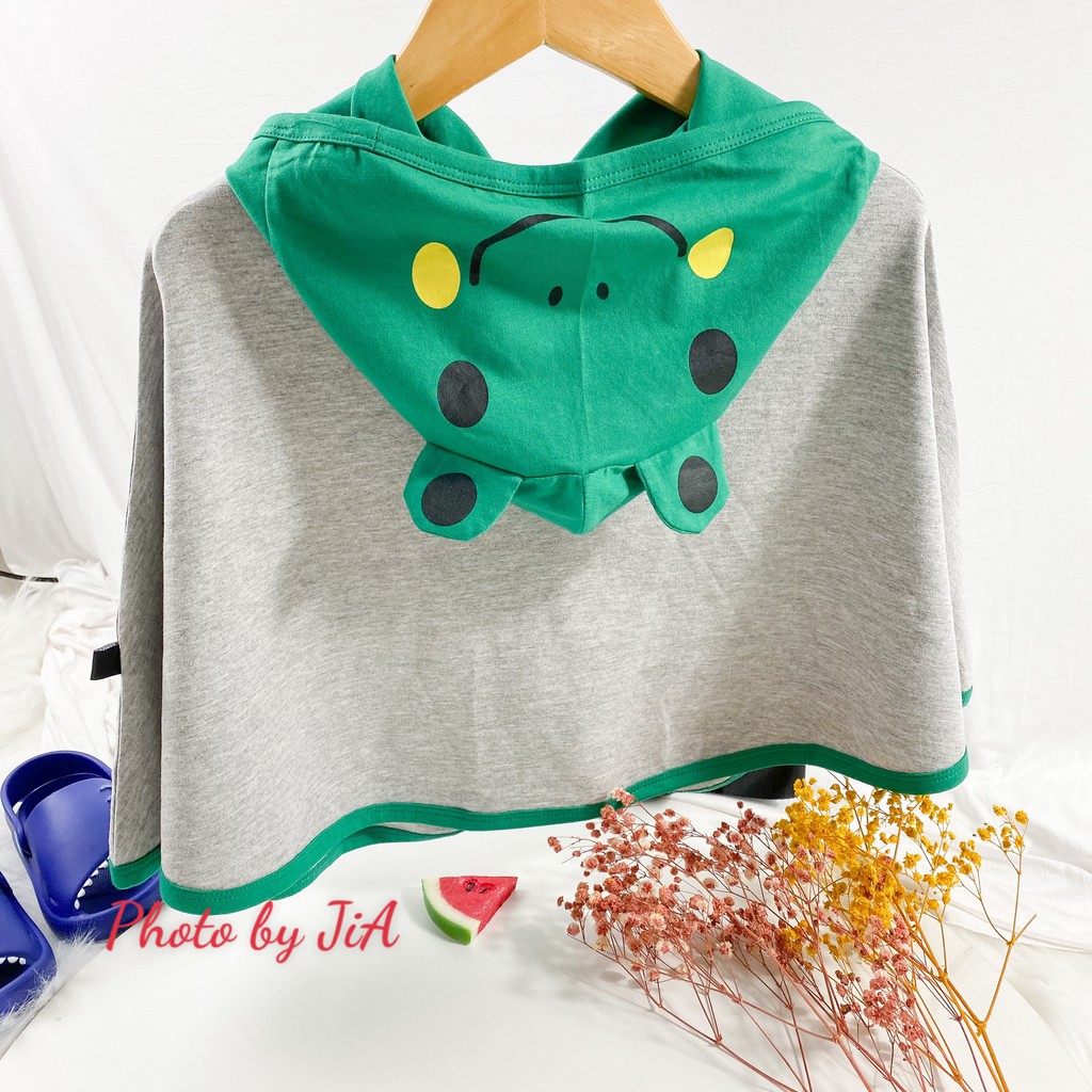 Áo Choàng Chống Nắng COTTON 100% MINKY MOM Hình Động Vật Dễ Thương Cho Bé AN-02