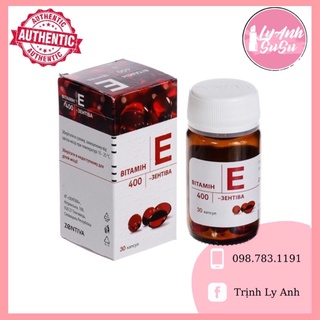Vitamin E đỏ Nga lọ thuỷ tinh 400mg