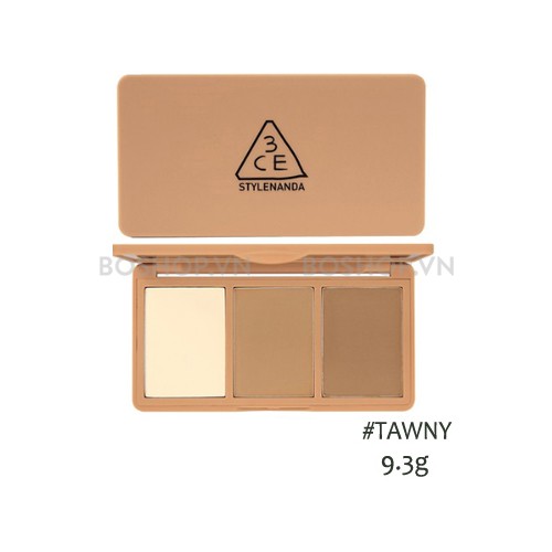 (AUTH, TEM HIDDEN TAG) Bảng Phấn Tạo Khối Highlight 3 Ô 3CE Face Contour Tuning Palette | BigBuy360 - bigbuy360.vn