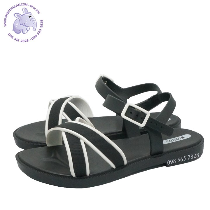 Sandal nhựa mềm,quai chéo Monobo New Angle 1, Thái Lan, sandal nhựa đi mưa Thái Lan